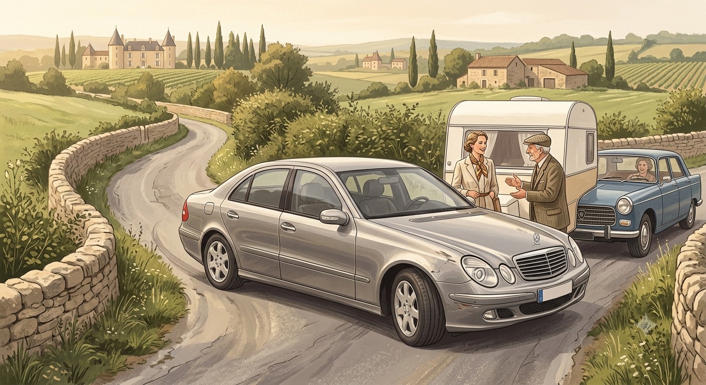 Dordogne — O Mercedes que era grande demais